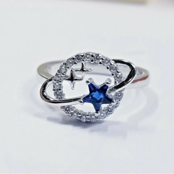NWT Special Star Planet & Stars Ring by Story Jewellery Size 9 - Picture 4 of 13